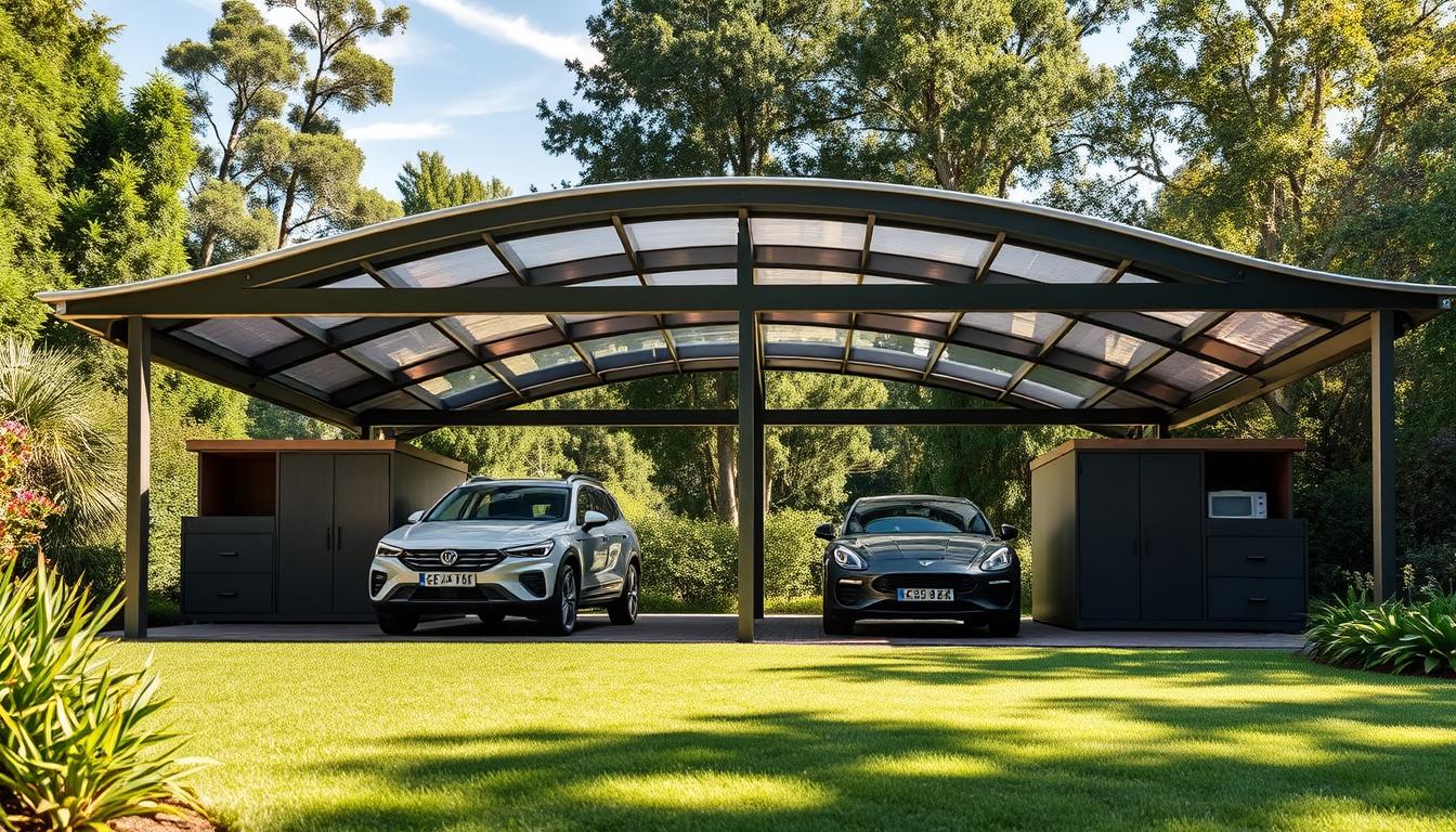 Transform Your Garage: Stylish Carports with Integrated Storage