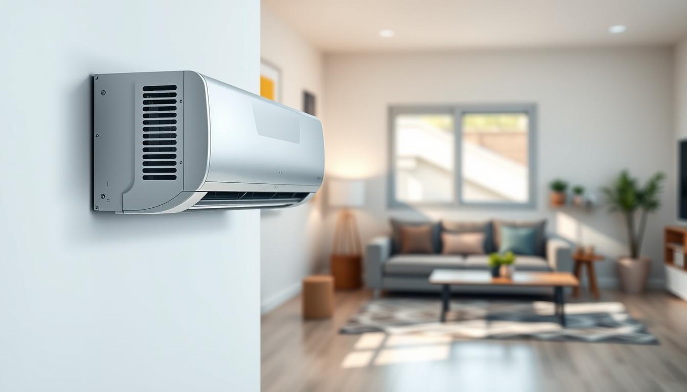 Wall Split Unit A-detailed-realistic-illustration-of-a-ductless-mini-split-air ...