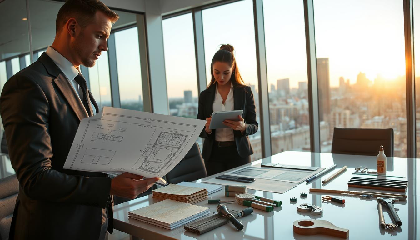 Professonal Setting A-professional-setting-inside-a-well-lit-modern-office.-In-the ...